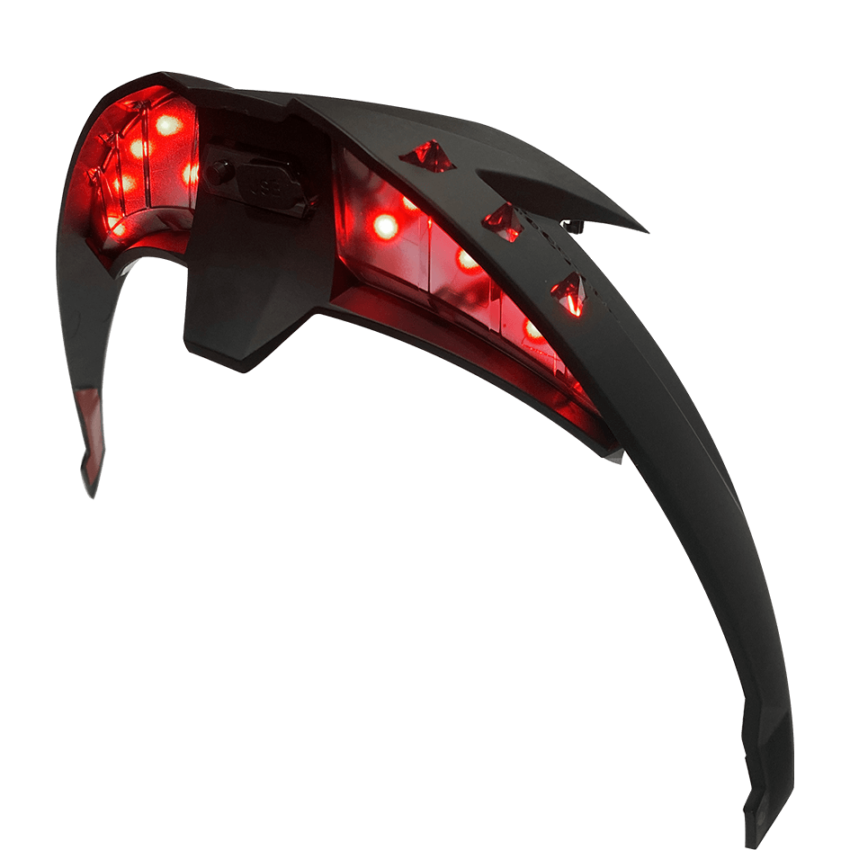 SPOILER - MATT BLACK con LED - FF806