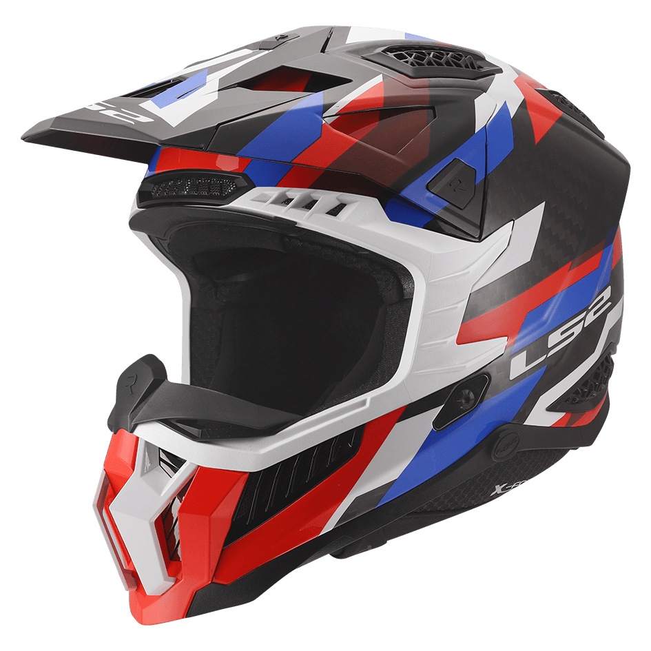 MX703 X-FORCE CARBONO - PHANTOM - WHITE BLUE RED