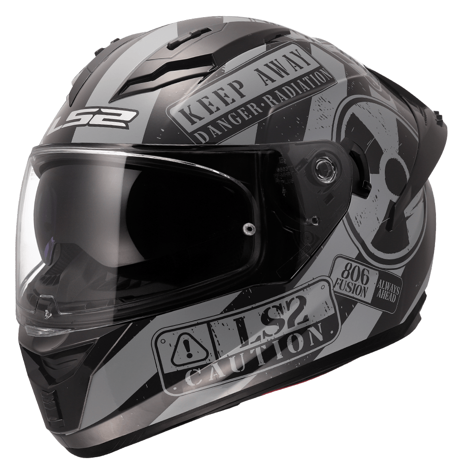 FF806 FUSION - CAUTION - MATT GREY BLACK