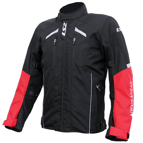 SERRA MAN JACKET - BLACK RED